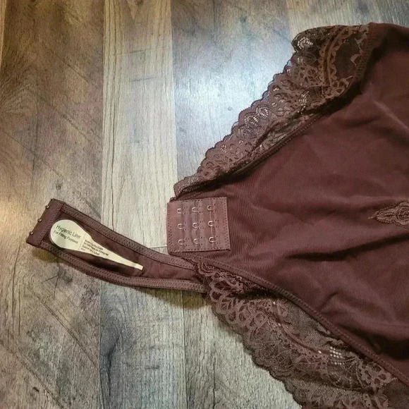 NWT Popilush Dark Brown Lace Shapewear Bodysuit Corset Top Size XXL - Picture 7 of 10